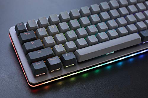 Drop Alt Mechanical Keyboard — 65% (67 Key) Gaming Keyboard, Hot-Swap Switches, Programmable Macros, Rgb Led Backlighting, Usb-C, Doubleshot Pbt, Aluminum Frame (Halo Clear, Gray) #TOP7