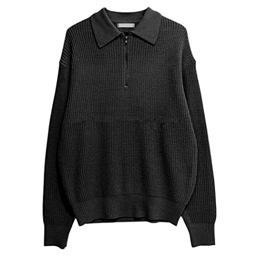 Pull d'hiver décontracté pour homme noir idéal pour le bureau