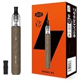 For Geekvape Wenax M2 Kit Vape Pen 16 W Versione in pelle (Dune Mocha) Batteria 1200 mAh | 2 ml 0,8 Ω Cartuccia Wenax M1 V2 MTL | Riempimento laterale | Tipo C 5V/2A Ricarica rapida - No Nicotine