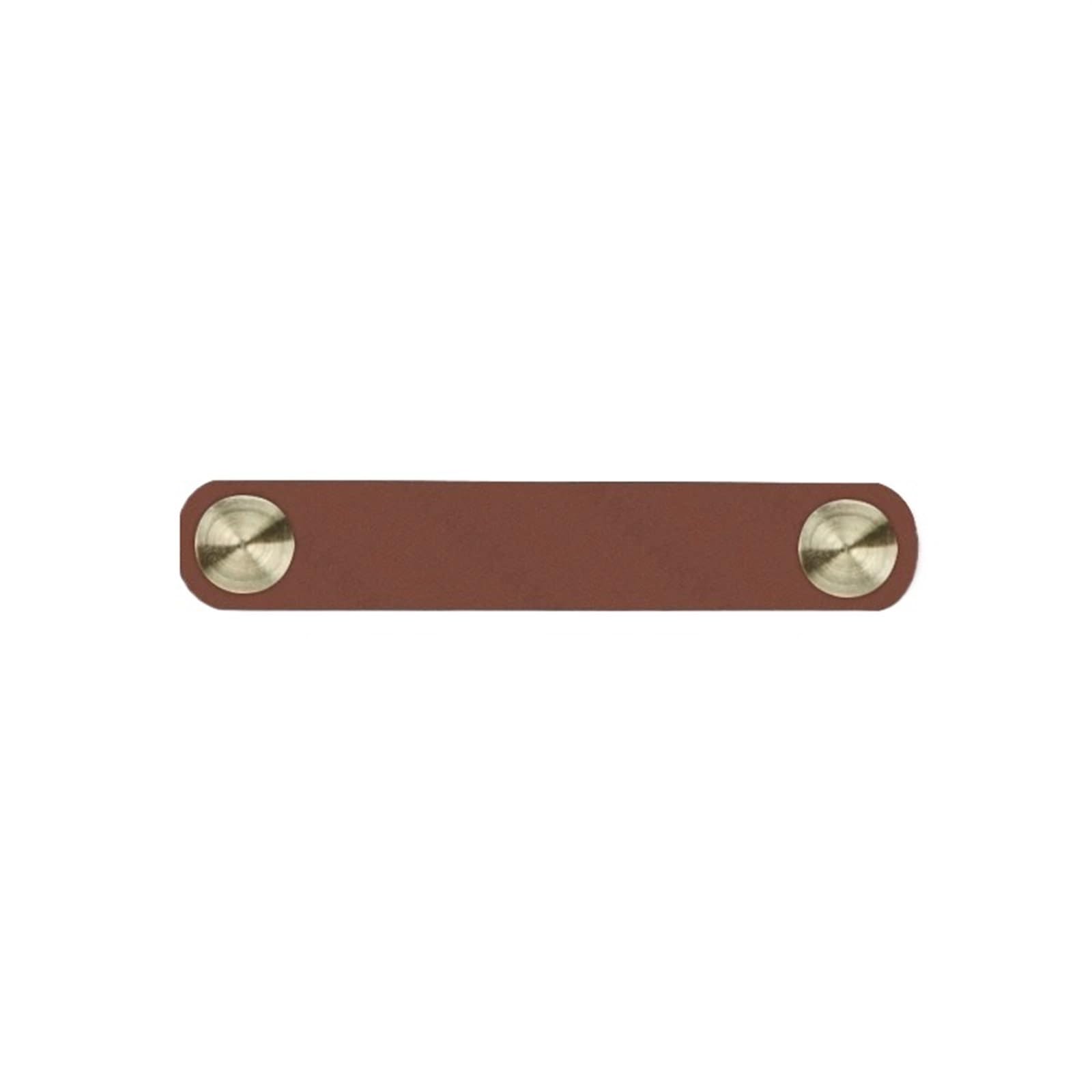 Cqahdsevf Brown Leather Drawer Pulls, Leather Furniture Handles Drawer Knobs Multicolor 96Mm(Brown)