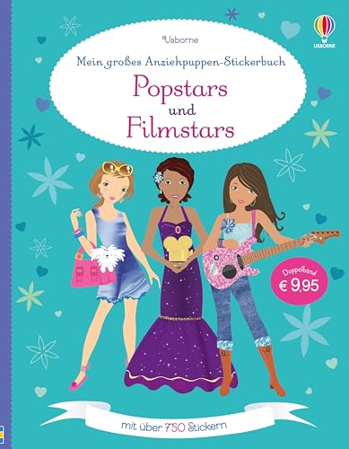 Mein Großes Anziehpuppen-Stickerbuch: Popstars Und Filmstars