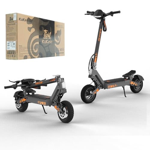 KUKIRIN G2 VMP Patinete Eléctrico para Adultos Homologado DGT, 500W, 25 km/h, Batería 48V 15,6Ah, Autonomía hasta 65 km, Neumáticos Tubeless de 10 Pulgadas, Doble Suspensión, Frenos de Disco