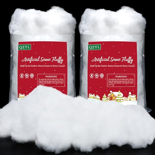 2LB Artificial Snow - Vacuum-Packed Faux Snow for Christmas Decor