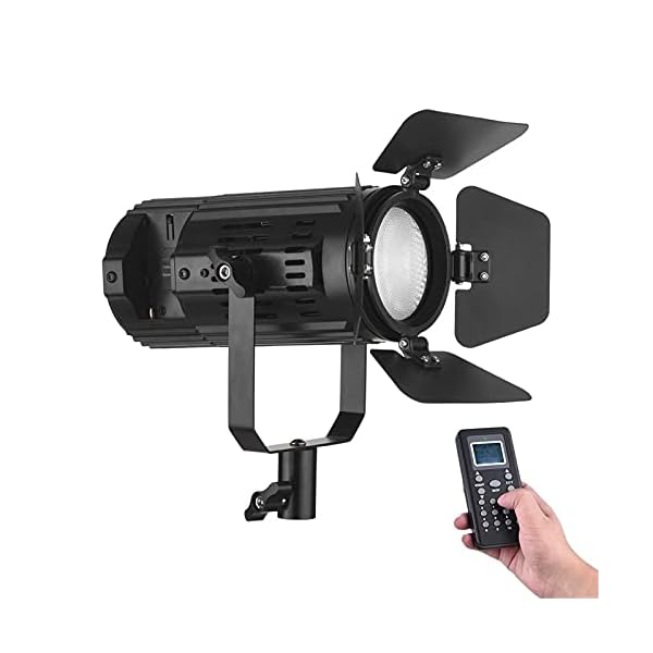 KIKIRon LED-Videoleuchte Dimmable LED-Video-Licht 3200K-5600K-Farbtemperatur Mit Barn-Tür-Fernbedienung Dimmbare…