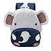 BAIGIO Sac à Dos Enfant Animal Cartable Bagage Enfant Mignon Cartable Scolaire Maternelle Sac Bébé Tout-Petits (Eléphant)