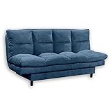 MODERNES DESIGN - Das Schlafsofa passt sich mit seinem zeitlosen Design und der harmonischen Farbkombination hervorragend Ihrer Einrichtung an. Füße in schlichtem Schwarz runden das Gesamtbild ab.