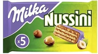 Milka Nussini Crispy Chocolate Bar Wafer 157g - Pack of 3