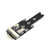 Mini PCI-E to M.2(NGFF) Key M Adapter with SIM Card Slot