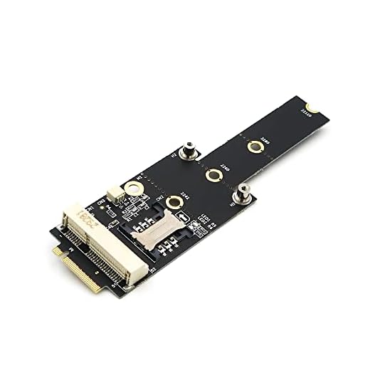 HLT Mini PCI-E to M.2(NGFF) Key M Adapter with SIM Card Slot