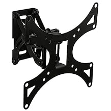 Mount-It Full Motion TV Wall Mount Bracket | Swivel, Tilt & Articulating Arm | VESA 75x75 to 200x200 | Single Stud Installation | Space-Saving TV Mount for 19-42 Inch Screens, Up to 66 lbs