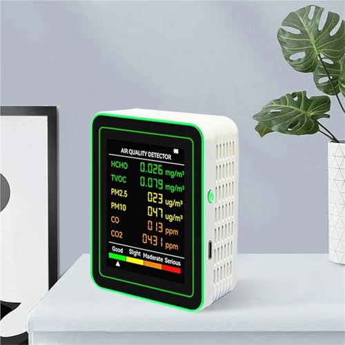 Detector de dióxido de carbono y medidor de CO multifunción con análisis de PM2.5 y PM10 6