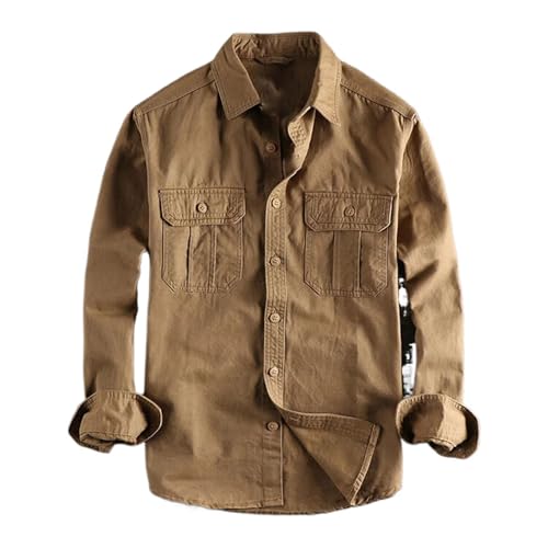 Chemise en coton robuste et polyvalente à manches longues