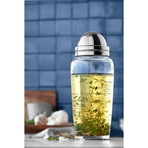 WMF Dressing-Shaker 400ml aus Glas mit Rezepten und Edelstahl