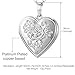 U7 Platinum Plated Heart Shaped Photo Locket Pendant Women Fashion Jewelry Customized Necklace