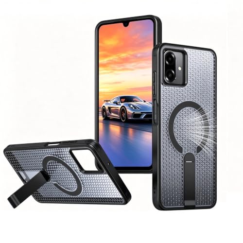 Samsung Galaxy A07/A06�p �P�[�X(���b�V�����M�\��)(MagSafe�Ή�)(�ϏՌ��~���^���[�O���[�h�̕ی�) ���C�ی�t�H���P�[�X(������u���b�N)