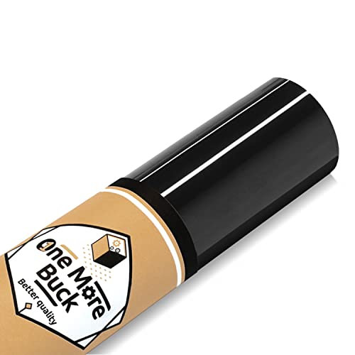 Onemorebuck Heat Transfer Vinyl Rolls, Black, 12"X 5Ft Htv Vinyl For Shirts, Iron On Vinyl Work For Cricut Silhouette Cameo - Black #TOP21