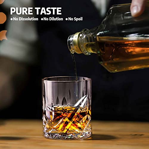 Gifts for Men Dad, Tikaton Whiskey Stones, Christmas Stocking Stuffers, Unique Anniversary Birthday Gift Ideas for Him Husband Boyfriend, Cool Retirement Gifts for Men, Silver Wooden Box - Thumbnail 3