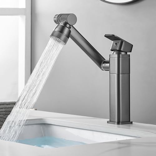 Robinet de salle de bain gris orientable pour simplifier la routine - 6