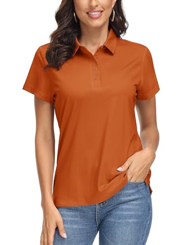 MAGCOMSEN Women's Polo Shirt with UPF 50+ sun protection