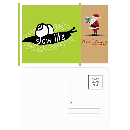 Cartes postales silhouette escargot noir lot de 20 pour correspondance