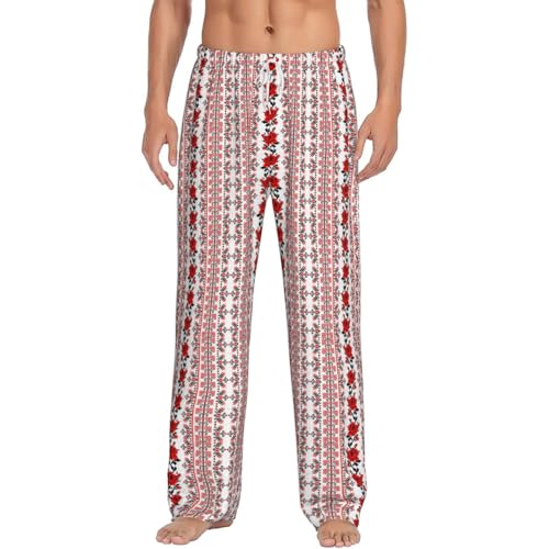 Pantalon de pyjama pour homme vêtements de nuit doux maison imprimé
