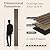 MISSDAY Wood Slat Wall Panels, 4 Pack 94.49" x 12.6" Walnut, Acoustic Wood Wall Panels with Felt Backing, 3D Fluted Wood Panels for Interior Wall Decor