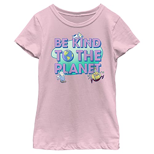 T-Shirt Rocko Nickelodeon pour Fille en Coton Rose Confortable