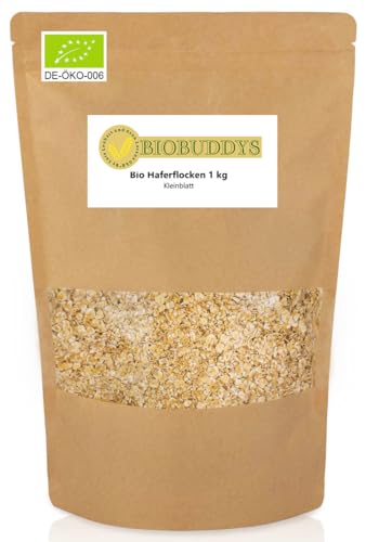 Bio Haferflocken 1kg - Zarte Haferflocken für ein ausgewogenes Frühstücksmüsli