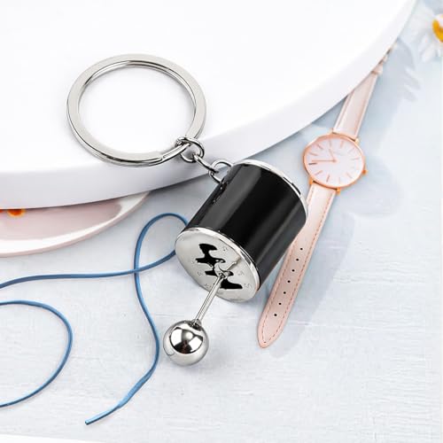 Image of Gearbox Keychain, Six Speed Manual Transmission Stick Shift Keyring, Auto Part Creative Fidget Toy, Car Shifter Gear Keyfob Automotive Key Chain Ring, Decoration Accessories (Multicolor)