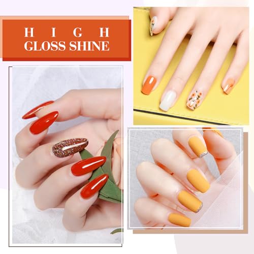 CANNI Vernis Gel Semi Permanent 6 Couleurs jaune orange 9ml – vue 5