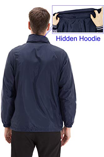 Image of Mens Windbreaker Jackets Lightweight Packable Jacket,Windproof and Dustproof