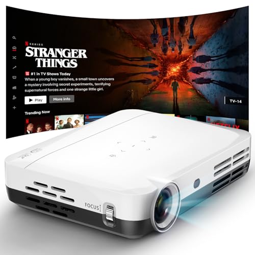 Boss S7 4K Projector – 7000 Lumens, 3D Android Smart Projector - 3840x2160 Resolution, Free Projector Screen, Free mount, 300