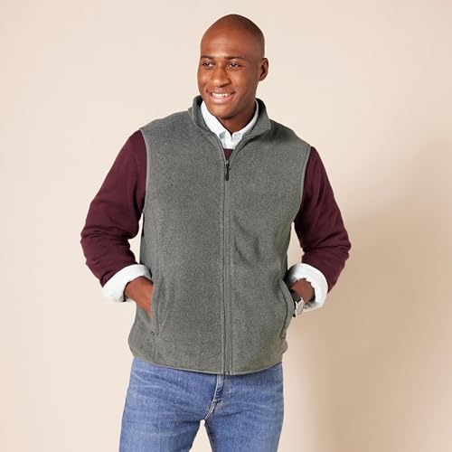 Image of Amazon Essentials Men's Full-Zip Polar Fleece Insulated Vest (Available in Big & Tall)