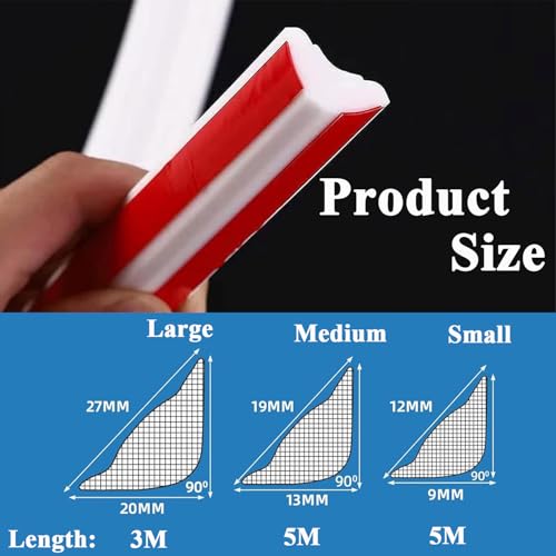 Moulures flexibles autocollantes pour masquer les espaces de plinthes et angles - 3