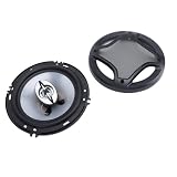 Omquot 6 Inch Clear Sound Quality Car Coaxial Speakers, Powerful Bass Adjustment for Vehicle