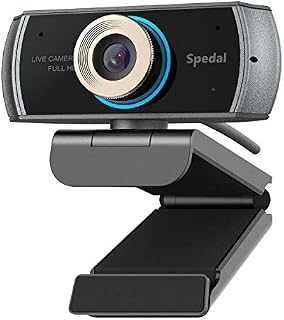 Hd Webcam 1080p with Microphone, USB Webcam for Desktop, Computer, PC，Mac, Laptop Video