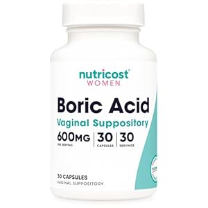 Nutricost Boric Acid Vaginal Suppos...