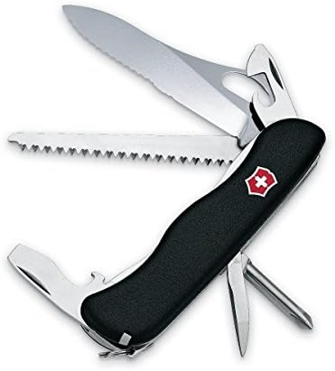 Victorinox Swiss Army One-Hand Trekker Lockblade Pocket Knife (Black),111mm