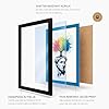 Mind in Bloom Modern Framed Wall Art Print A2 (59.4×42cm) Oak, Wall Decor for Living Room, Bedroom, Office & Home, Ready to Hang, Art Gift #5