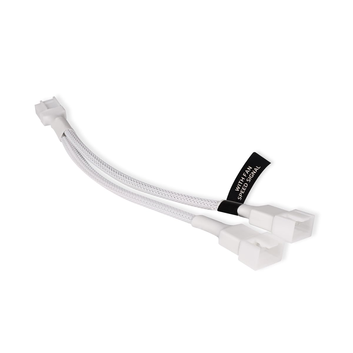 Alphacool 18722 Y-Splitter – 4-Pin auf 2x 4-Pin PWM, 15 cm, weiß, gesleeved