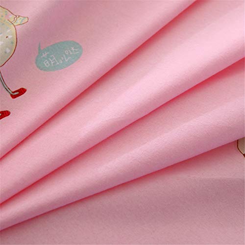 Parure de lit 4 pièces microfibre oiseau rose housse de couette - 6