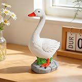 Exasinine 7 Inch Desk Goose Figurine, Goose Statue for Home Office Decor