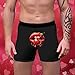 Valentines Briefs For Men Novelty Graphic Comfort Funny Breathable Underwear For Boyfriend Fashion Soft Print Soft Underpants,Black,X-Large