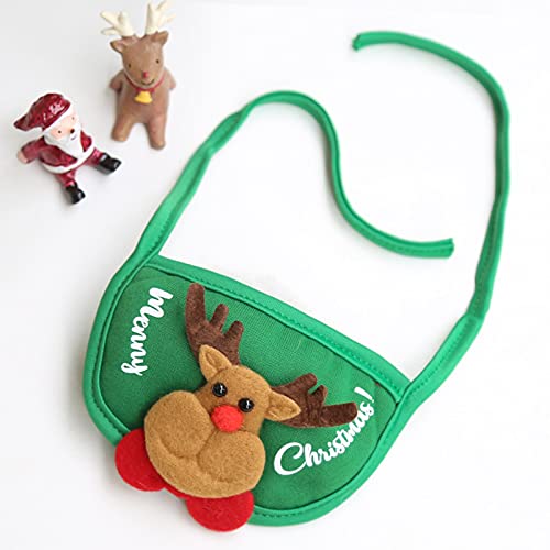 Disfraz de Navidad para perro con gorro y toalla saliva miniatura 7