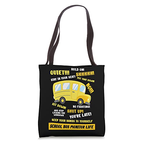 Bolso tote School Bus Monitor Life miniatura 1