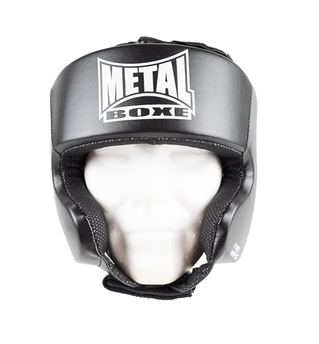 METAL BOXE Casque de Boxe Noir Senior