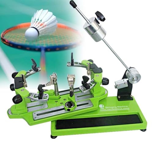 Máquina de encordado para raquetas de tenis de mesa y bádminton, rotación de 360 grados, incluye herramientas de encordado y accesorios, diseño fijo de 6 puntos