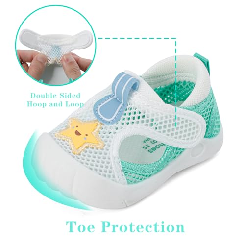 Image of MK MATT KEELY Toddler Sandals Summer Kids Water Sandals Closed Toe Adjustable Water Shoes Outdoor Lightweight Beach Shower Shoes for Boys Girls