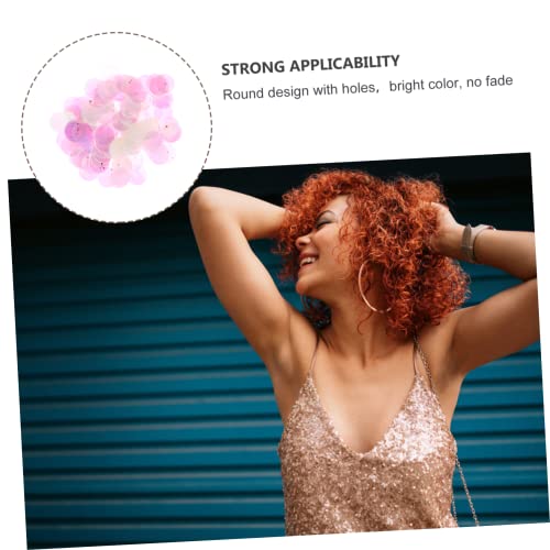 MAGICLULU 1 Pacote/45G Sinfonia Orifício Para Pendurar Bijuterias Enfeites De Glitter Vermelho Lante