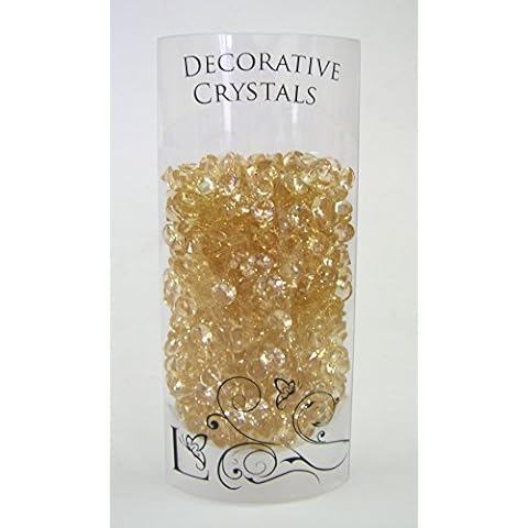 Lotus Imports Acrylic Decorative Diamond Crystals- Bronze- 1cm Cover